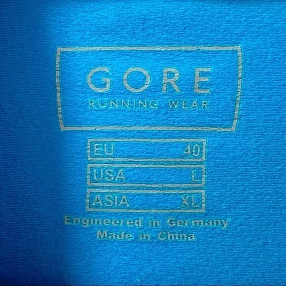 Gore blue teal half zip running wind block jacket - Picture 7 of 9